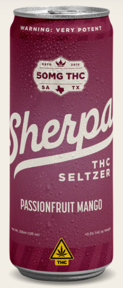 Sherpa Passionfruit Mango Seltzer | 50mg D9 / Passionfruit Mango